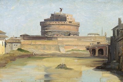 The Castle of St. Angelo, Rome by Jean Baptiste Camille Corot